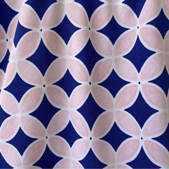 CROWN & IVY • Preppy Blue and a pink Geometric Skort size Large - Picture 7 of 13